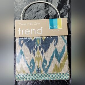 Trend Wovens by Color Teal Upholstery Cloth Swatch Samples Fabric Book Vol III